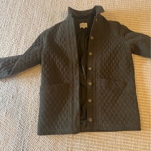 Sezane Quilted Black Jacket